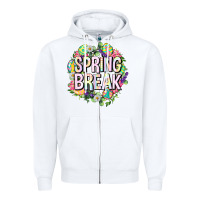 White Spring break Easter Zipper Hoodie - Neo Western