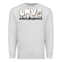 Dove Grey love dental hygienist Premium Sweatshirt - AdoDesignShop
