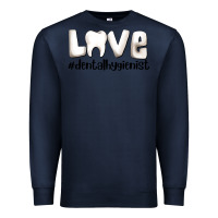 Navy love dental hygienist Premium Sweatshirt - AdoDesignShop