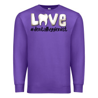 Purple love dental hygienist Premium Sweatshirt - AdoDesignShop