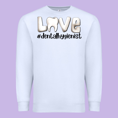 Love Dental Hygienist Premium Sweatshirt Designed By Adodesignshop