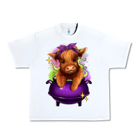 White Halloween Heifer Urban Heavy Tee - RanaPortraitStore