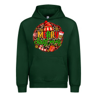 Forest Green merry leopard merry christmas Urban Hoodie - MaliasSmallBusiness