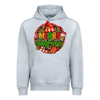 Heather Grey merry leopard merry christmas Urban Hoodie - MaliasSmallBusiness