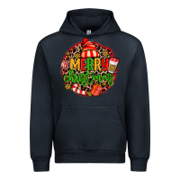 Navy merry leopard merry christmas Urban Hoodie - MaliasSmallBusiness