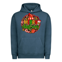 Pigment Midnight Navy merry leopard merry christmas Urban Hoodie - MaliasSmallBusiness