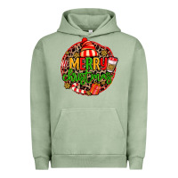 Pigment Oil Green merry leopard merry christmas Urban Hoodie - MaliasSmallBusiness