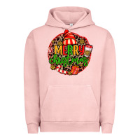 Pigment Salmon merry leopard merry christmas Urban Hoodie - MaliasSmallBusiness