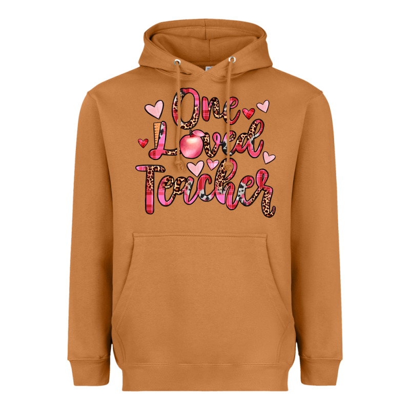 One Loved Teacher Heavyweight Hoodie by JahusDesignShop | Teevron