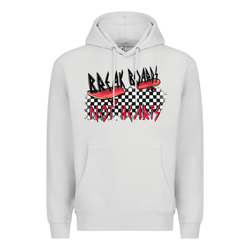 Break Boards Not Hearts Premium Hoodie by MaliasSmallBusiness | Teevron