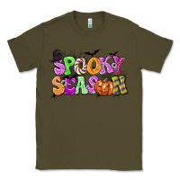 Army Green Spooky Season Classic Tee - texasbilliewilder