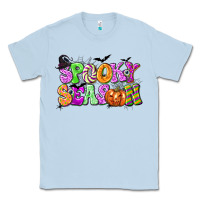 Dusty Blue Spooky Season Classic Tee - texasbilliewilder