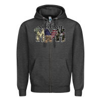 Charcoal Heather military mom Zipper Hoodie - SublimationCraftShop