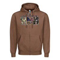Chestnut military mom Zipper Hoodie - SublimationCraftShop