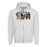 Dove Grey military mom Zipper Hoodie - SublimationCraftShop