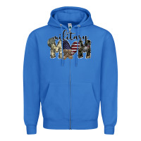 True Royal military mom Zipper Hoodie - SublimationCraftShop