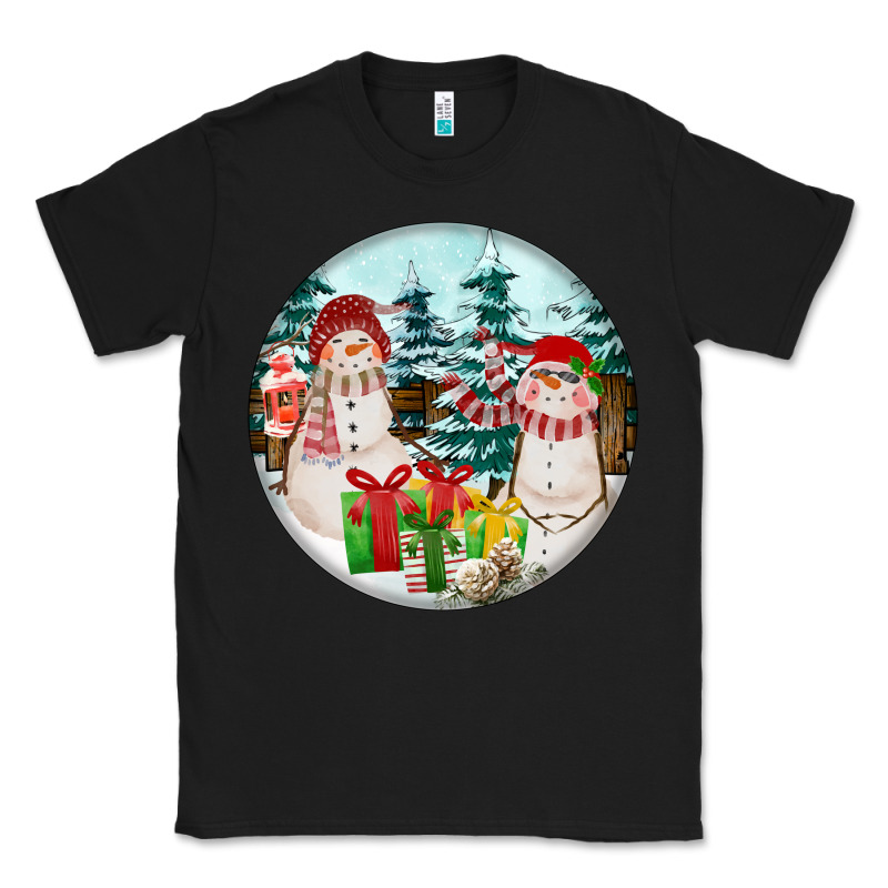 Christmas Snowman Classic Tee by FaDigitalArtStudio | Teevron