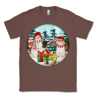 Chestnut Christmas snowman Classic Tee - FaDigitalArtStudio