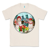 Natural Christmas snowman Classic Tee - FaDigitalArtStudio