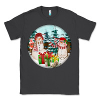 Smoke Christmas snowman Classic Tee - FaDigitalArtStudio