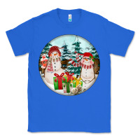 True Royal Christmas snowman Classic Tee - FaDigitalArtStudio