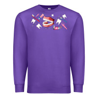 Purple dentist elements Premium Sweatshirt - AdoDesignShop