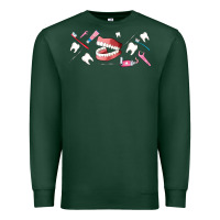 Sports Green dentist elements Premium Sweatshirt - AdoDesignShop