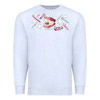 White dentist elements Premium Sweatshirt - AdoDesignShop