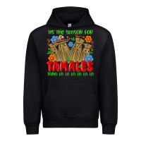 Black tis the season for tamales tama la la la la la la Urban Hoodie - MaliasSmallBusiness
