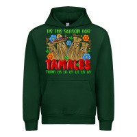 Forest Green tis the season for tamales tama la la la la la la Urban Hoodie - MaliasSmallBusiness