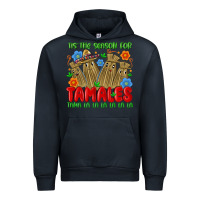 Navy tis the season for tamales tama la la la la la la Urban Hoodie - MaliasSmallBusiness