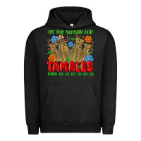 Pigment Black tis the season for tamales tama la la la la la la Urban Hoodie - MaliasSmallBusiness