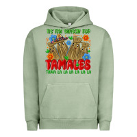 Pigment Oil Green tis the season for tamales tama la la la la la la Urban Hoodie - MaliasSmallBusiness