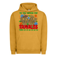 Pigment Peanut Butter tis the season for tamales tama la la la la la la Urban Hoodie - MaliasSmallBusiness