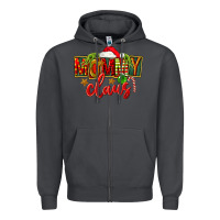 Smoke christmas mommy claus Zipper Hoodie - FaDigitalArtStudio