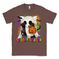 Chestnut Spooky Season Ghost Cat Classic Tee - texasbilliewilder