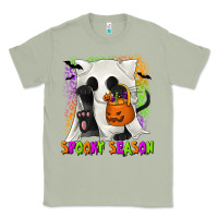 Matcha Spooky Season Ghost Cat Classic Tee - texasbilliewilder
