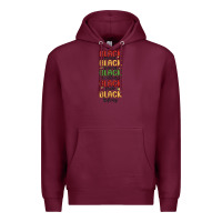 Burgundy black history Premium Hoodie - MaliasSmallBusiness