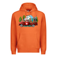 Carrot lvn nurse truck with cactus and sunflowers Premium Hoodie - AdoDesignShop