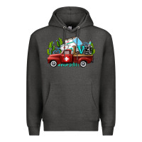 Charcoal Heather lvn nurse truck with cactus and sunflowers Premium Hoodie - AdoDesignShop