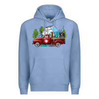 Colony Blue lvn nurse truck with cactus and sunflowers Premium Hoodie - AdoDesignShop