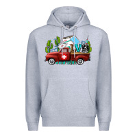 Heather Grey lvn nurse truck with cactus and sunflowers Premium Hoodie - AdoDesignShop