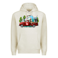 Oatmeal Heather lvn nurse truck with cactus and sunflowers Premium Hoodie - AdoDesignShop