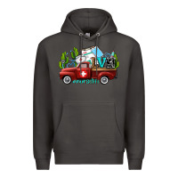 Smoke lvn nurse truck with cactus and sunflowers Premium Hoodie - AdoDesignShop