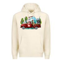 Tofu lvn nurse truck with cactus and sunflowers Premium Hoodie - AdoDesignShop