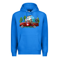 True Royal lvn nurse truck with cactus and sunflowers Premium Hoodie - AdoDesignShop
