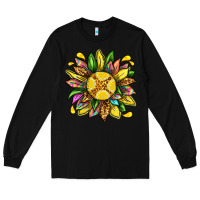 Black lemon sunflower Long Sleeve Tee - texasbilliewilder