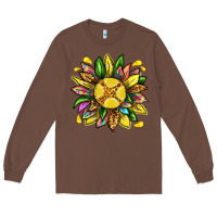 Chestnut lemon sunflower Long Sleeve Tee - texasbilliewilder