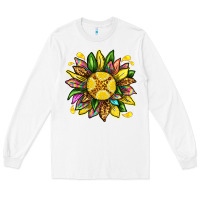 White lemon sunflower Long Sleeve Tee - texasbilliewilder
