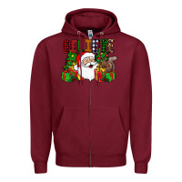 Burgundy believe Zipper Hoodie - CowhideDigitalArt